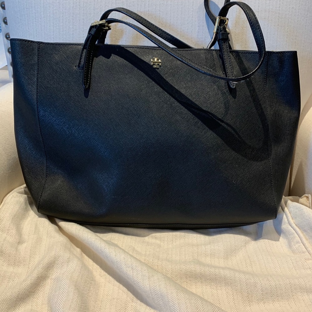 COPY - Tory Burch Saffiano Black Tote